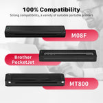 Phomemo M08F용 200매 열전사 인쇄 용지 MR.IN Brother Pocket Jet / MT800 호환, A4 열전사 용지, 접이식 A4 열전사 용지, 레터 열전사 용지, 접이식 레터 열전사 용지