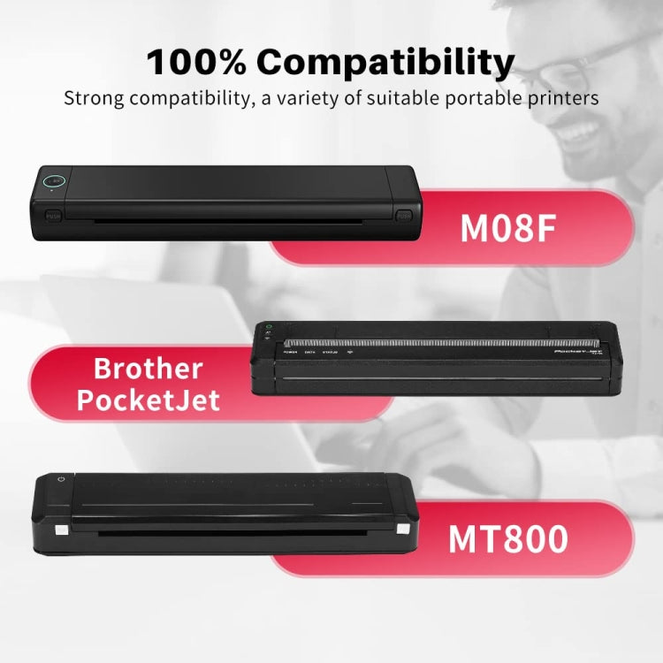 Phomemo M08F용 200매 열전사 인쇄 용지 MR.IN Brother Pocket Jet / MT800 호환, A4 열전사 용지, 접이식 A4 열전사 용지, 레터 열전사 용지, 접이식 레터 열전사 용지