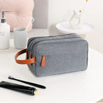 Men Double-layer Travel Toiletry Bag Travel Accessories Portable Moisture-proof Bag