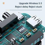 Digital Display Bluetooth 5.3 Audio Receiver Transmitter Support USB /TF Card MP3 Player, C68