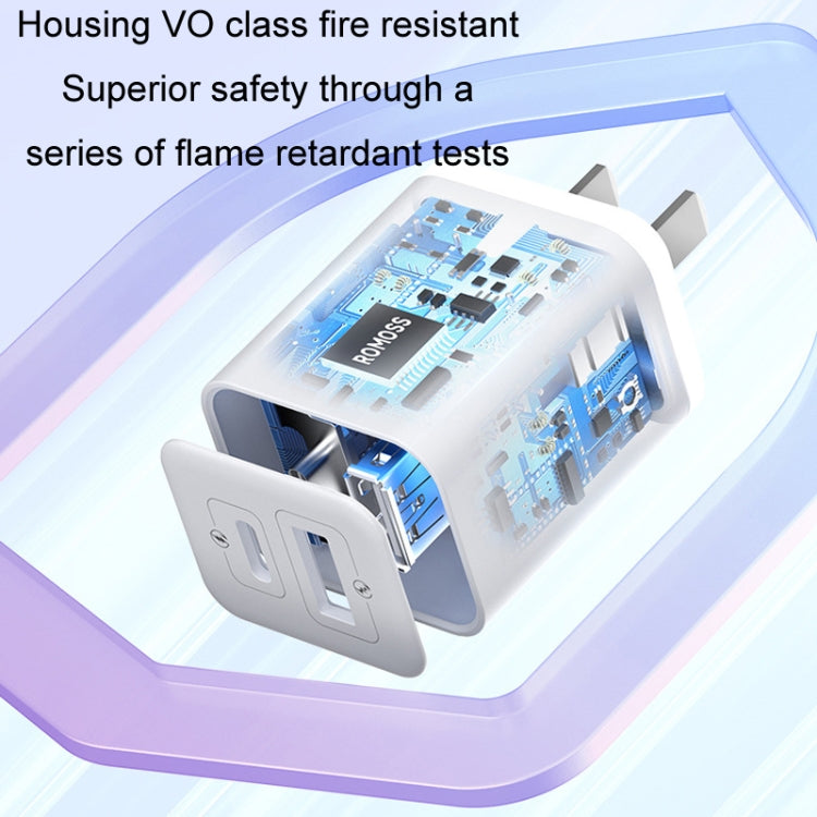 ROMOSS PD20W 애플/화웨이 및 샤오미용 고속 충전기, CN 플러그, 단일 포트