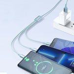 ROMOSS CB25 3 in 1 3.5A 8핀 + 마이크로 USB + 타입 C/USB-C 케이블, 1m