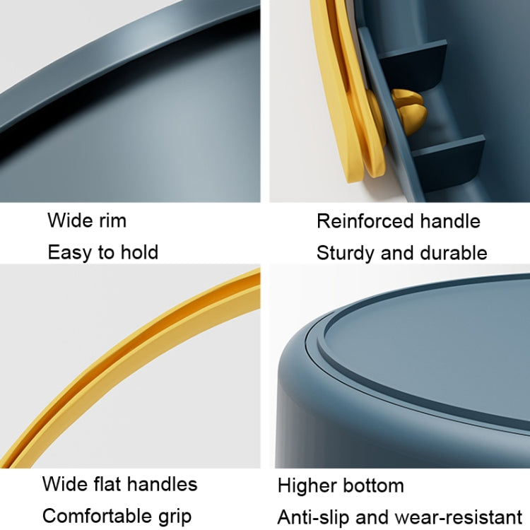 Small 4.6L Folding Thickened Portable Plastic Bucket Outdoor Fishing Barrel Car Travel Wash Barrel, Small 5L