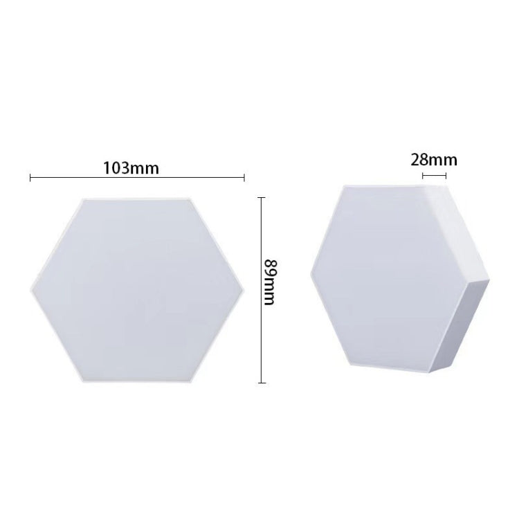 RGB 심포니 육각형 조명 DIY 침대 옆 분위기 벽등 스마트 벌집 조명, 10개 세트, 12개 세트