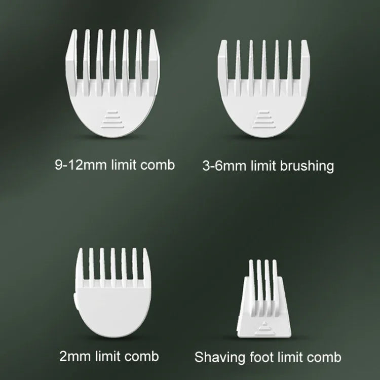 반려동물 이발기 고양이 개 발 털 이발기 전기 페이더, 2 in 1 그린, 3 in 1 그린, 4 in 1 그린, 2 in 1 화이트, 3 in 1 화이트, 4 in 1 화이트