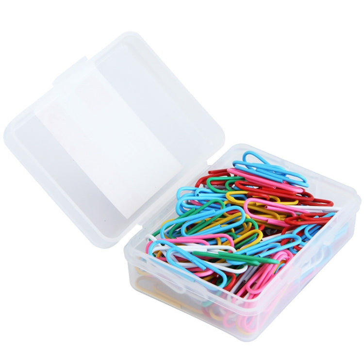 Deli 0024 100 pcs/box 2.8cm File Classification and Storage Color Paper Clips, 100pcs Paper Clips