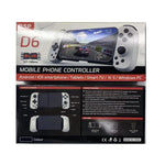 D6  Bluetooth Retractable Gamepad Dual Hall Six-Axis Somatosensory For Android/IPhone /Switch, D6 Black, D6 White Black, D6 White Red