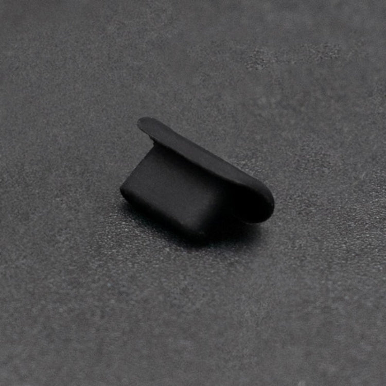 8 Pin Phone Dust Plug Silicone Charging Port Plug, 8 Pin (Black), 8 Pin (Transparent)