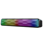 RGB 컬러풀 조명 효과 데스크탑 롱 USB 무선 블루투스 스피커, Q6
