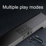 RGB 컬러풀 조명 효과 데스크탑 롱 USB 무선 블루투스 스피커, Q6