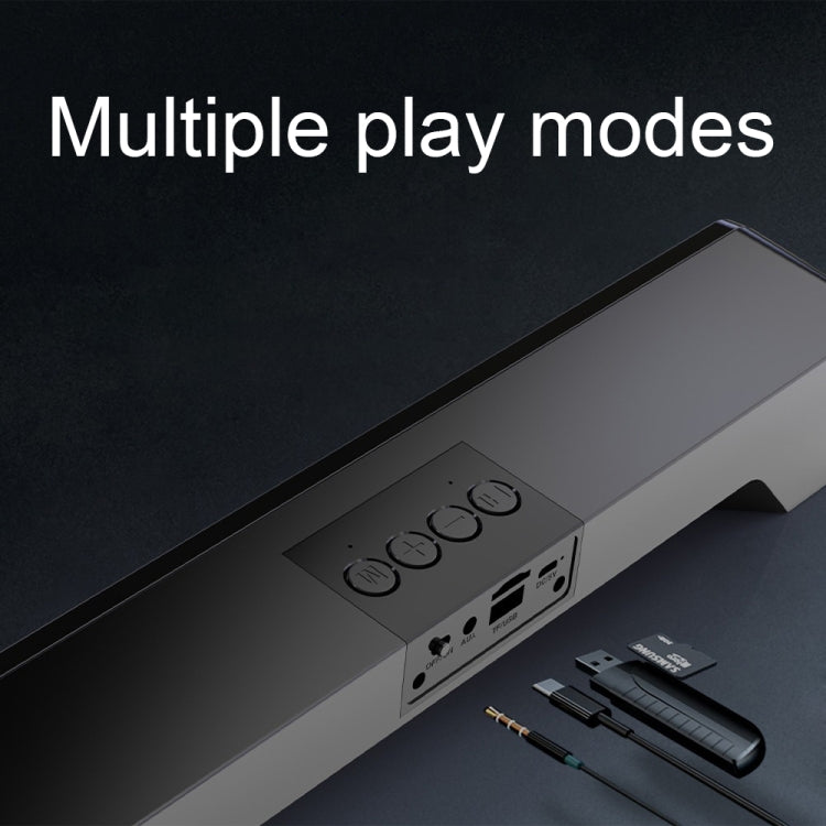 RGB 컬러풀 조명 효과 데스크탑 롱 USB 무선 블루투스 스피커, Q6