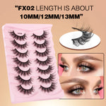 7쌍/박스 인조 속눈썹 자연스럽고 풍성한 3D 밍크 속눈썹 연장, M390