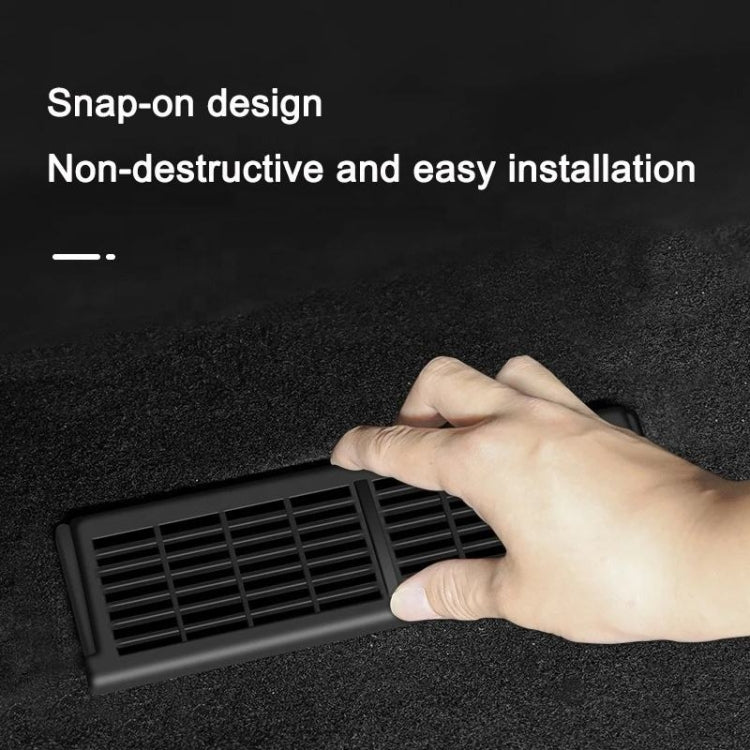1pair Car Under-seat Vent Protection Cover Decoration Accessories, For Tesla Model Y, For Tesla Model 3