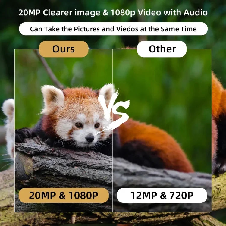 20MP 1080P 사냥용 트레일 카메라 야간 투시 야생 동물 탐사 사진, MiNi301