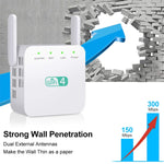 2.4G 300M 와이파이 증폭기 장거리 와이파이 리피터 무선 신호 부스터, 미국 플러그 화이트, EU 플러그 화이트, 영국 플러그 화이트, 미국 플러그 블랙, EU 플러그 블랙, 영국 플러그 블랙