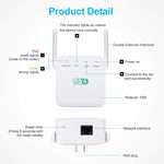 2.4G 300M 와이파이 증폭기 장거리 와이파이 리피터 무선 신호 부스터, 미국 플러그 화이트, EU 플러그 화이트, 영국 플러그 화이트, 미국 플러그 블랙, EU 플러그 블랙, 영국 플러그 블랙