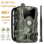 HC-801Pro 4K 4G 야외 사냥 카메라 앱 원격 휴대폰 제어로 언제든지 사진 및 비디오 보기, EU 플러그, US 플러그, AU 플러그