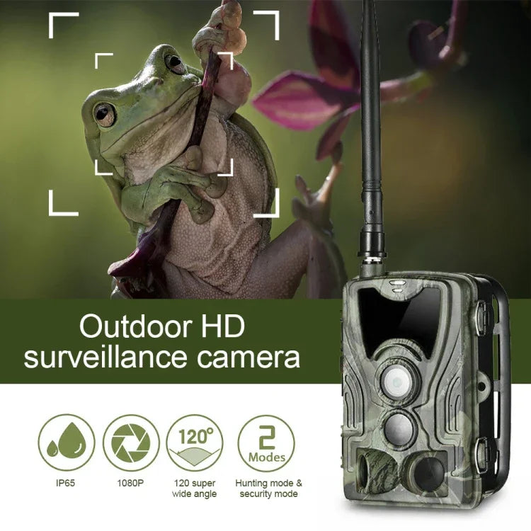 HC-801Pro 4K 4G 야외 사냥 카메라 앱 원격 휴대폰 제어로 언제든지 사진 및 비디오 보기, EU 플러그, US 플러그, AU 플러그