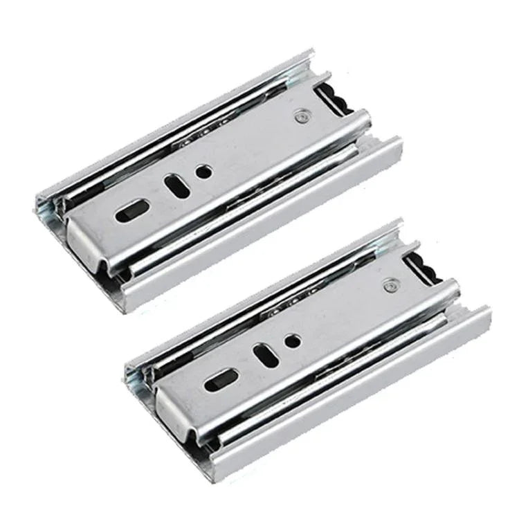 1쌍 두꺼워진 3단 볼 슬라이드 무음 서랍 레일, 4인치 10cm, 6인치 16cm, 8인치 20cm