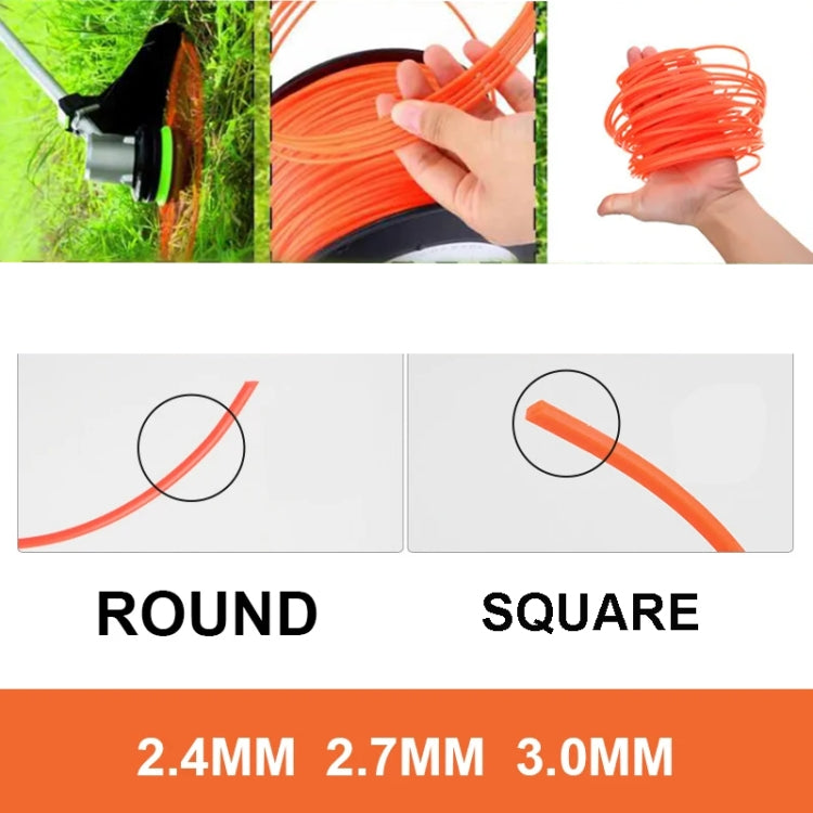 5LB 라인 샤프트 잔디 로프 나일론 제초 로프, 3.0mm 원형