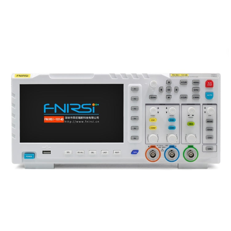 FNIRSI 2-in-1 듀얼 채널 100M 대역폭 디지털 오실로스코프 1GS 샘플링 신호 발생기, EU 플러그, 1014D, 1014D + P4100 프로브