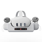 Meta Quest 3 VR 헬멧 충전 베이스 벽걸이형 고속 충전 랙 LED 표시등 포함