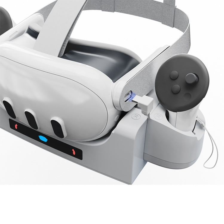 Meta Quest 3 VR 헬멧 충전 베이스 벽걸이형 고속 충전 랙 LED 표시등 포함