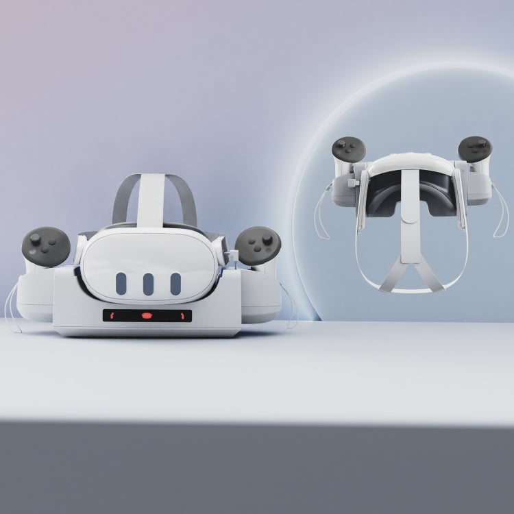 Meta Quest 3 VR 헬멧 충전 베이스 벽걸이형 고속 충전 랙 LED 표시등 포함