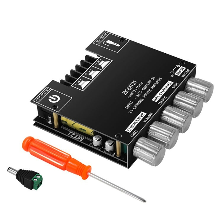 ZK-MT21 50W x 2+100W 2.1채널 블루투스 디지털 앰프 모듈, ZK-MT21