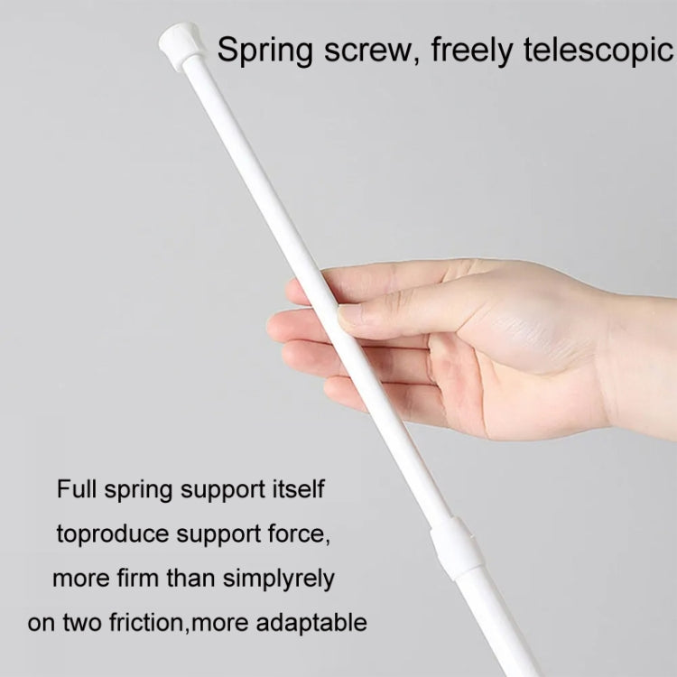 베이킹 페인트 펀치 없는 커튼 텔레스코픽 봉 후크 지지대, 55cm-90cm
