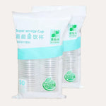 50개입 /팩 180ml 일회용 컵 투명 PP 두꺼운 항공용 물컵