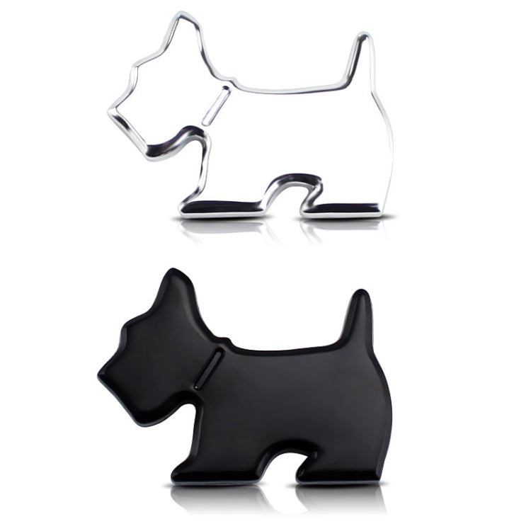 Cute Pet Dog Car Decal Puppy Metal Vehicle Emblem Decorative Stickers