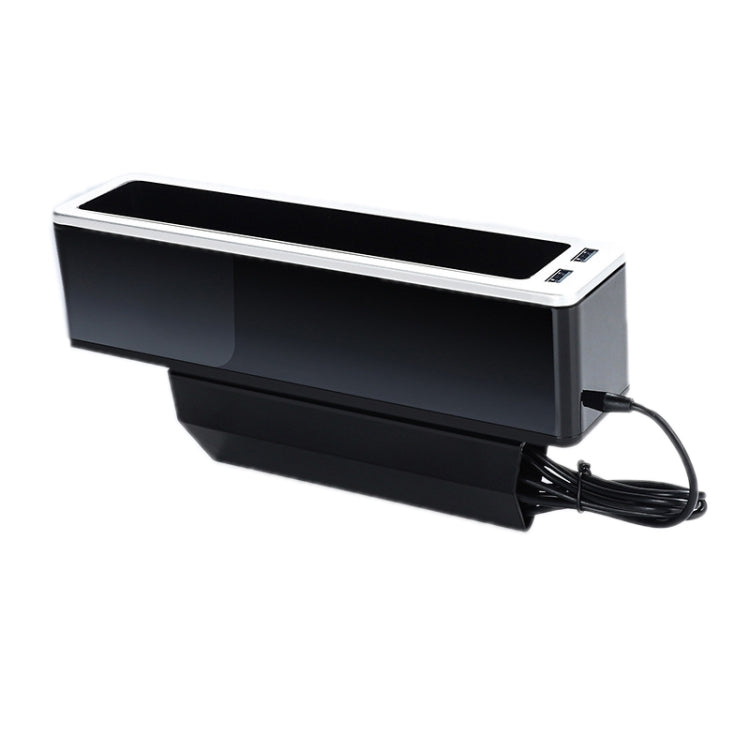 Car Seat Gap Storage Box with 2 USB Charging Port, Principal Driver Silver, Co-pilot Silver, Principal Driver Red, Co-pilot Red, Principal Driver Gray, Co-pilot Gray
