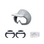 PICO 4 Hibloks VR 안경 얼굴 쿠션 보호 패드 팬 포함, PU 코튼 1개, PU 코튼 2개, 아이스 실크 1개, 아이스 실크 2개