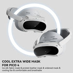 PICO 4 Hibloks VR 안경 얼굴 쿠션 보호 패드 팬 포함, PU 코튼 1개, PU 코튼 2개, 아이스 실크 1개, 아이스 실크 2개