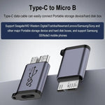 마이크로 B 수 어댑터 USB 링크 HDD 인클로저 인터페이스 변환기, USB 암 전송, 타입-C 암 전송, USB 수 전송, 타입-C 수 전송