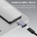 마이크로 B 수 어댑터 USB 링크 HDD 인클로저 인터페이스 변환기, USB 암 전송, 타입-C 암 전송, USB 수 전송, 타입-C 수 전송