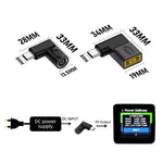 65W 암-타입-C 수 DC 전원-PD 전원 노트북 다기능 어댑터, 7.9x0.9mm A, 7.4x0.6mm B, 정사각 포트 C, 6.5x1.4mm D, 6.3x3.0mm E, 5.5x2.5mm F, 5.5x2.1mm G, 5.5x1.7mm H, 5.5x1.0mm I, 4.8x1.7mm J, 4.0x1.7mm K, 4.0x1.35mm L, 4.5x3.0mm M