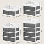 책상 서랍 정리함 다층 화장품 보석함 문구 다기능 정리함, 5단 화이트 서랍 (화이트), 5단 블랙 서랍 (화이트), 5단 블랙 서랍 (핑크), 4단 화이트 서랍 (화이트), 4단 블랙 서랍 (화이트)
