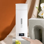 300W 500ml 전기 가열 물컵 스마트 끓임 주전자 온도 조절 주전자, SUS304 미국 플러그, SUS316 미국 플러그, SUS304 영국 플러그, SUS316 영국 플러그, SUS304 유럽 플러그, SUS316 유럽 플러그