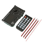 100W 12V TPA3116 컬러 스크린 파워 앰프 블루투스 디코더 보드 녹음 통화 기능 포함, 실리콘 원격 제어, 소형 실리콘 원격 제어, 소형 원격 제어