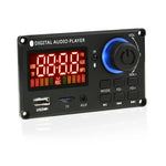 100W 12V TPA3116 컬러 스크린 파워 앰프 블루투스 디코더 보드 녹음 통화 기능 포함, 실리콘 원격 제어, 소형 실리콘 원격 제어, 소형 원격 제어
