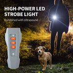 LED 점멸등 휴대용 초음파 짖음 방지 주파수 변환 반려견 훈련기, 검정+주황, 진회색, 회색+주황