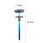 알루미늄 합금 디커플러 T자형 낚시 바늘 제거기 바다 낚시 장비 24 X 7.5cm, 파랑, 빨강, 회색, 파랑+스프링 로프, 빨강+스프링 로프, 회색+스프링 로프