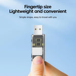 OTG 변환기 USB- SD/TF 2-in-1 다기능 투명 카드 리더기, 투명