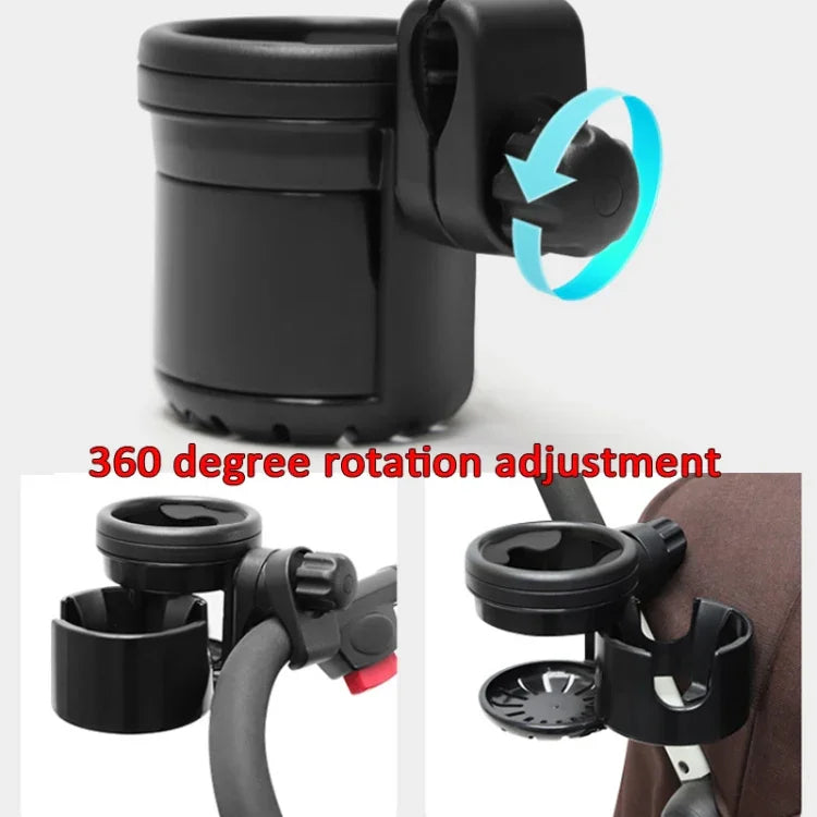 2-in-1 아기 유모차 컵 홀더 유모차 젖병 홀더