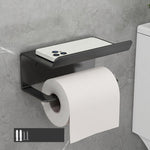 스테인리스 스틸 욕실 휴지걸이 펀치 없는 휴대폰 수납 선반, 휴대폰 거치대 (화이트), 휴지걸이 (화이트), 휴대폰 거치대 (블랙), 휴지걸이 (블랙), 휴대폰 거치대 (그레이), 휴지걸이 (그레이)