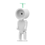 미니 우주인 자석 LED 야간 조명 데스크탑 블록 장식 데스크 램프, 원형 화이트, 원형 핑크, 원형 블루, 원형 그린, 사각 화이트, 사각 핑크, 사각 블루, 사각 그린