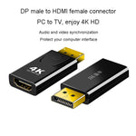 JINGHUA DP 수- HDMI 암 어댑터 비디오 오디오 커넥터, 1080P 범용 버전, 4K 범용 버전