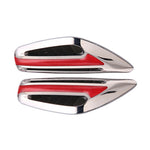2pcs Car Fender Blade Dynamic Side Marker Lights 12V LED High Bright Daytime Running Lights, Red, White, Blue